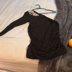 One shoulder mini dress